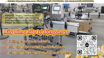 Nenosun cappingmachine Máy đóng nắp vít servo tự động cho chai nhựa,bình Thủy tinh gắp xoắn ra khỏi