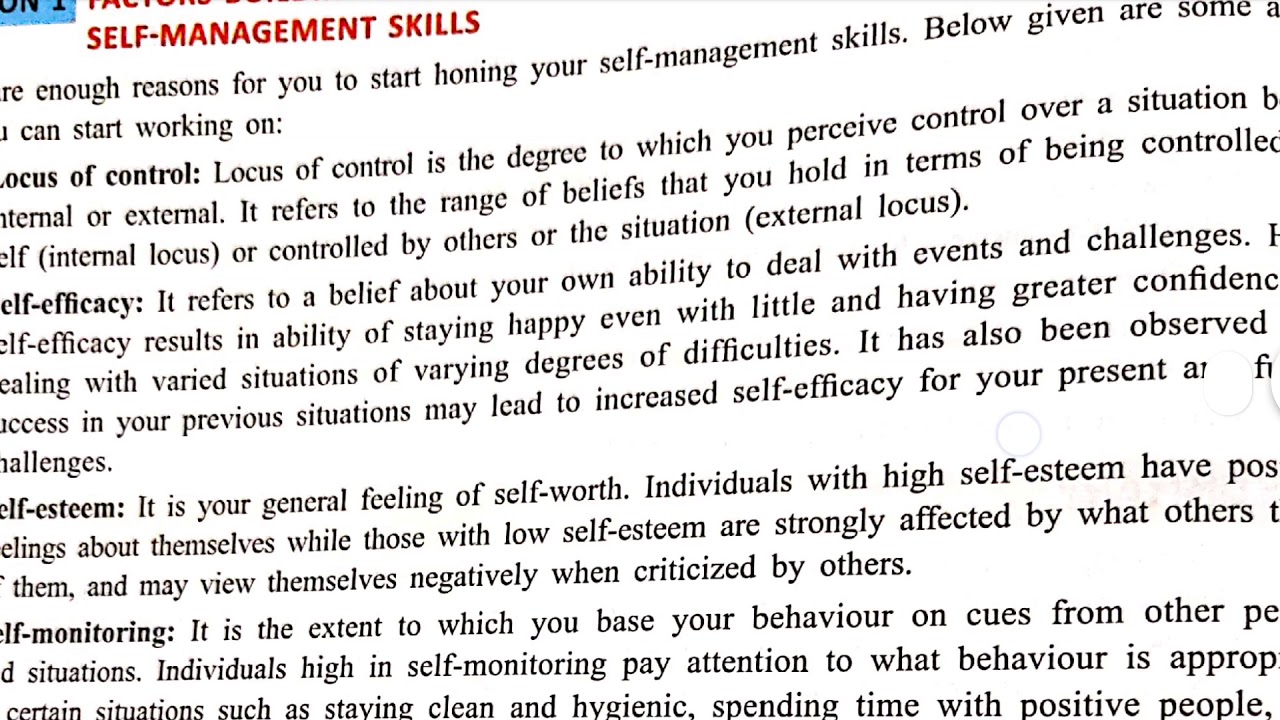9 Class Unit 2 Self Management Skills Part 2 YouTube 9-class-unit-2-self-management-skills-part-2-youtube