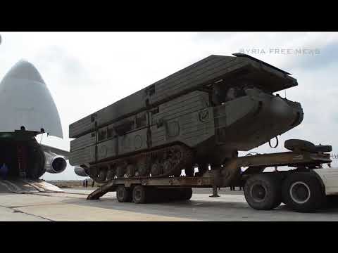 Arriving to Syria a self-propelled ferry vehicles