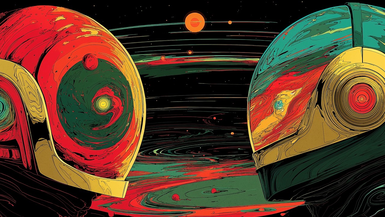 Daft Punk Inspired "Redshift Symmetry" 🌌✨ | Synthwave, Chillwave, Electronic, Retro Funk