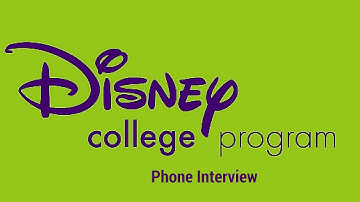 Disney College Program Phone Interview (Spring 2016)