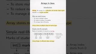 Arrays in Java