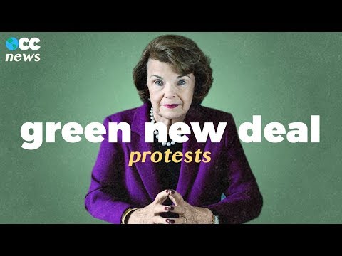 Climate activists clash with Senator Feinstein over the Green New Deal. | OCC News
