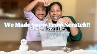 We Made Snow From Scratch!! ☃️❄️