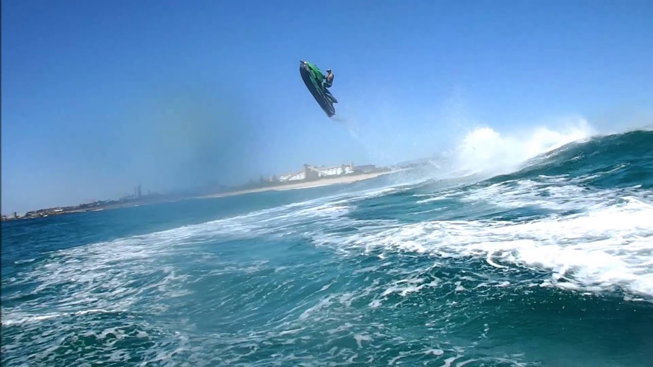 Jet Ski wave jumping - YouTube