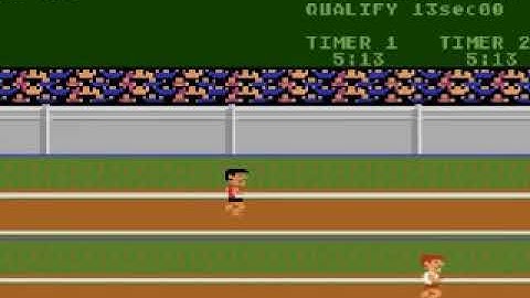Track and Field - Atari 5200 - Gameplay 🎮