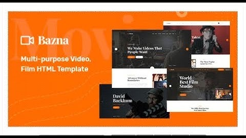 Bazna - Multipurpose Film Maker & Video HTML5 Template | Themeforest Templates