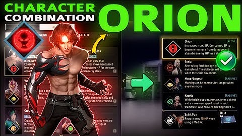 Orion best skill combination 2024 | Best character combination in free fire |Orion character Ability