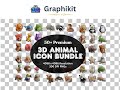 50+ 3D Kawaii Animals Bundle - Sticker Shop Gold Mine