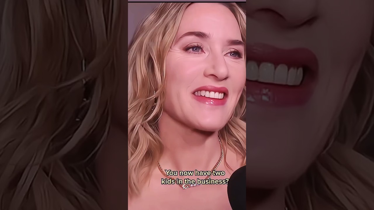 Kate Winslet talks about her kids being in the same business 🎬🤩  #hollywood #career #Katewinslet !
