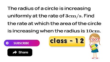 The radius of a circle is increasing uniformly at the rate of 3 cm/s. Find the rate at which the are