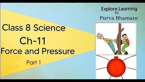 Force and Pressure |Class 8 chapter 11| Part 1(Force)
