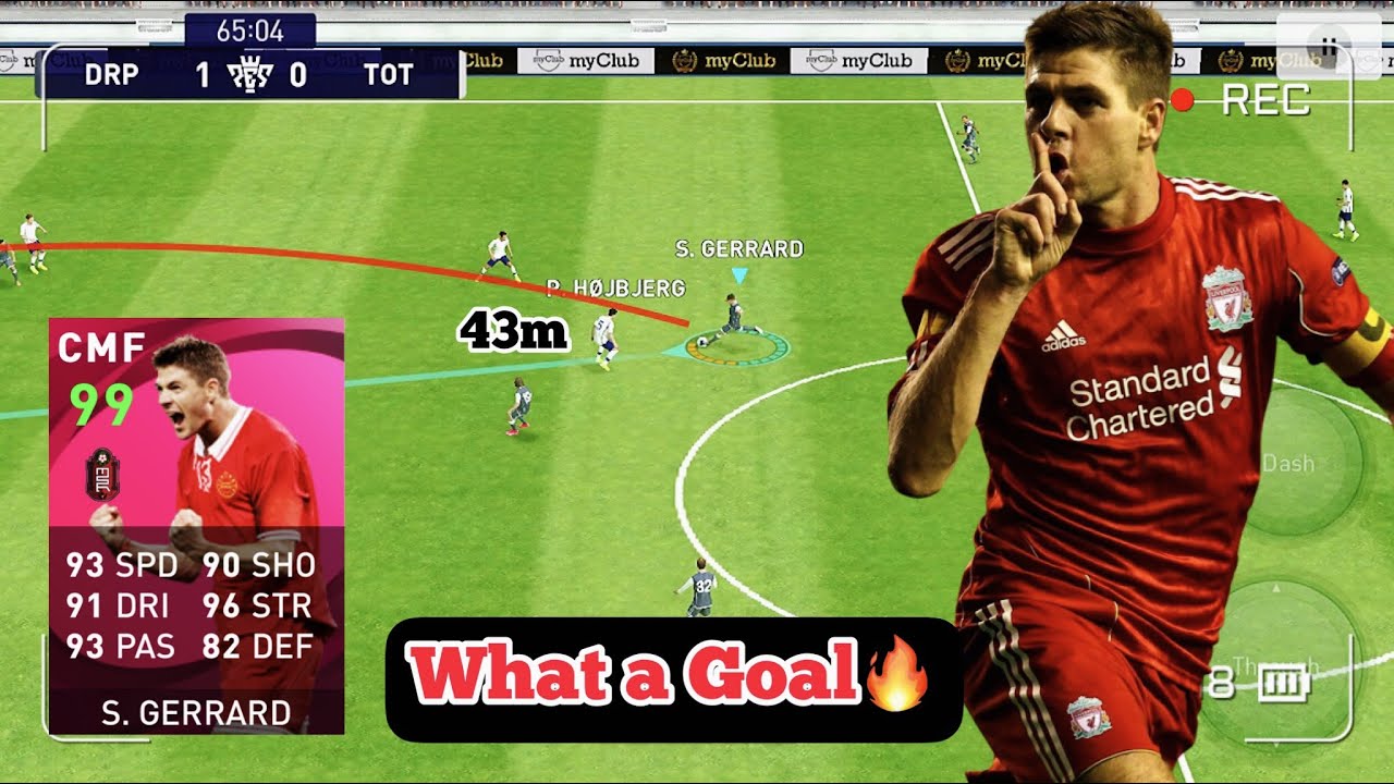 Steven Gerrard Most Powerful Goal 🔥😱 | Pes 2021 Mobile