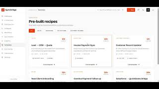 SyncBridge | CRM  software demo video  |   AI-Powered  No- Code Data Sync For SMEs  | SyncBridgeLabs