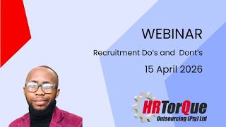 Webinar - Recruitment Do's and Don'ts 15 April 2026