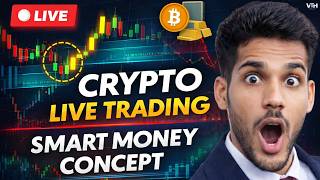 🔥 Crypto Live Trading | BTC Price Action + Smart Money 🚀 | No Indicators | Deepak Rai