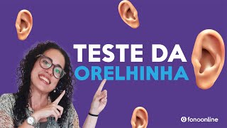 DICAS DE FONOAUDIOLOGIA : Teste da Orelhinha DICAS DE FONOAUDIOLOGIA : Teste da Orelhinha