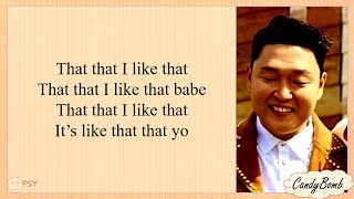 PSY (feat. BTS SUGA) 'THAT THAT' EASY LYRICS