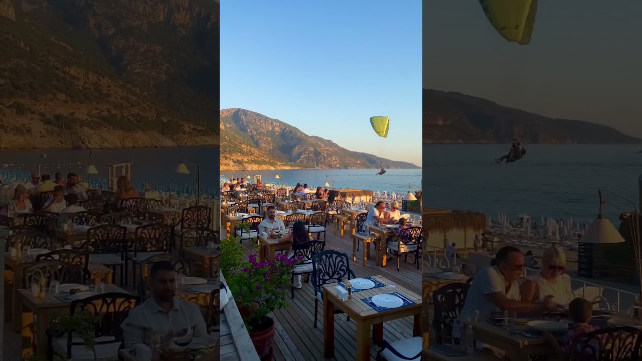 Best dinner view! #shorts #ölüdeniz #mountains