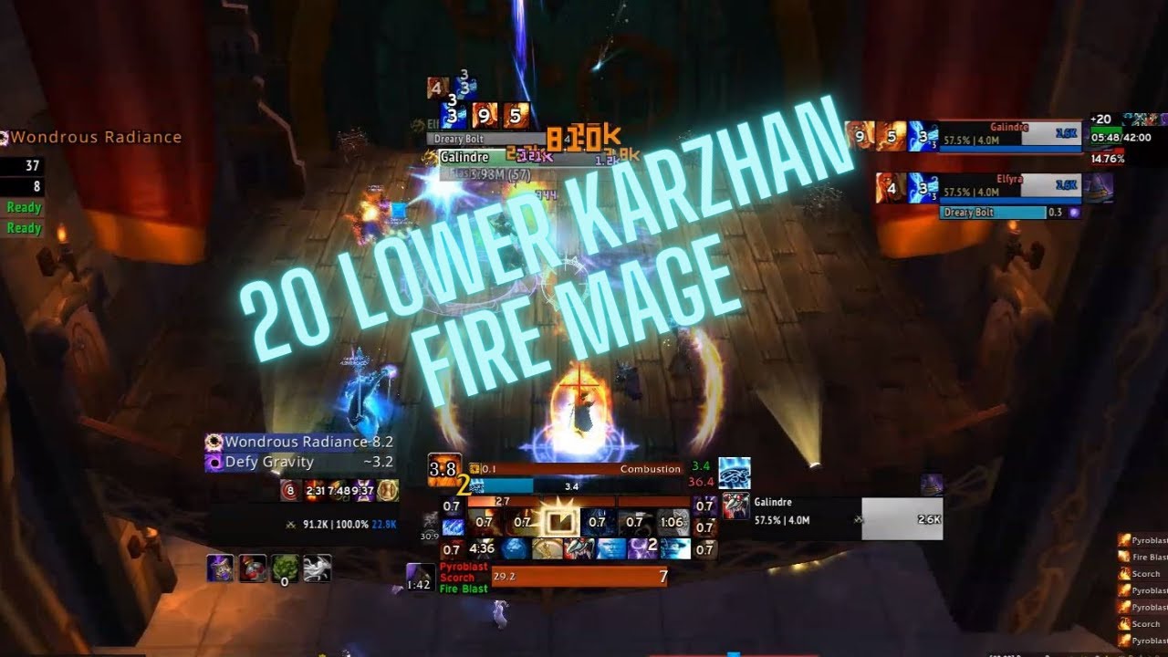 Season 4 Fire Mage Mythic Plus: 20 Lower Karazhan - YouTube