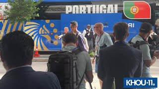 Portugal arrives in Houston, Texas ahead of showdown with Uzbekistan