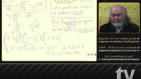 Differentials - Leaving Certificate Applied Maths Tutorial