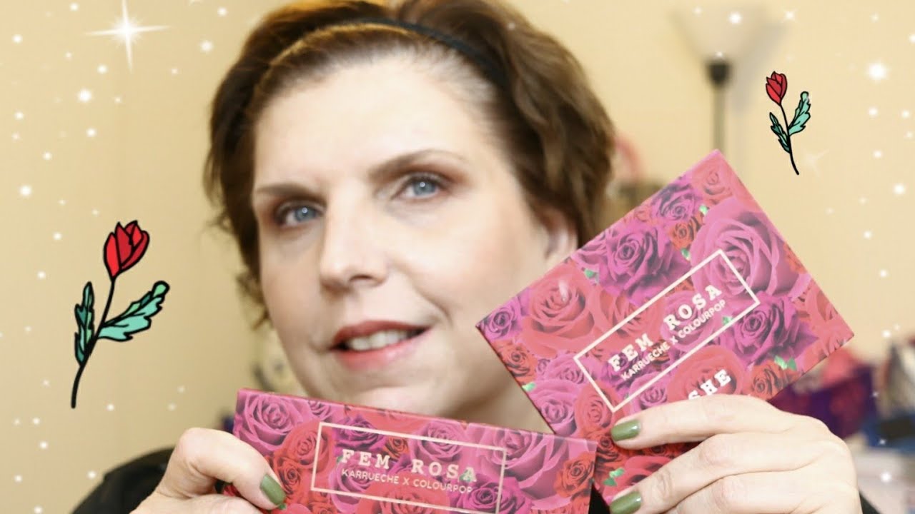 Colourpop Fem Rosa Collection | Quick Reviews | Looks |  Over 50