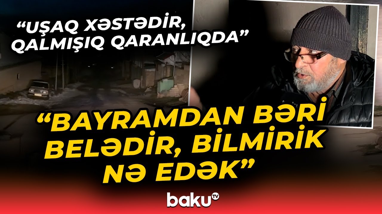 Şamaxı şəhəri qaranlığa qərq oldu | Problem nə vaxt həll olunacaq? - Baku TV