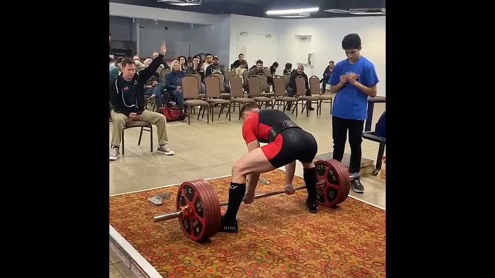 Easy 606lb deadlift 2nd attempt USA powerlifting