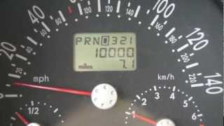My 1998 Volkswagen Beetle's Odometer Reaching 10,000 Miles.   In 2012 !