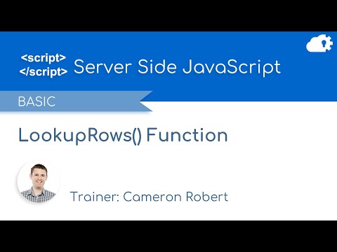 SSJS LookupRows in Salesforce Marketing Cloud