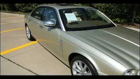2008 JAGUAR XJ8 VANDEN PLAS GOLD #H21315 DALLAS, TX.