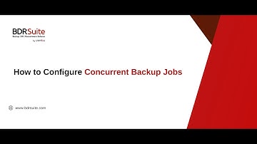 How to configure Concurrent Backup jobs