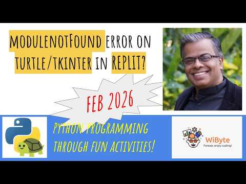 How to solve the ModuleNotFoundError for turtle/tkinter projects on Replit?