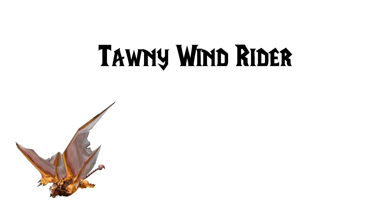 [ZT] Tawny Wind Rider - World of Warcraft Mount - YouTube