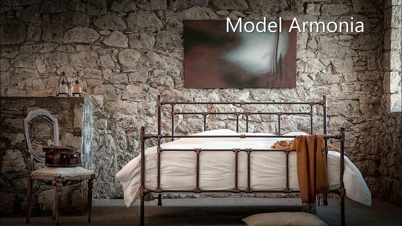 VOLCANO Handmade Iron Bed - Model Armonia - Μεταλλικό κρεβάτι - YouTube