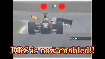 Mark Webber - drs is now enabled