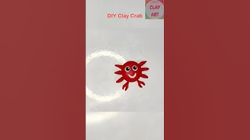 How to make a Crab with Clay | Easy DIY Clay Crab 🦀