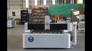Blue Elephant 1325FL fiber laser cutting machine test video for Kenyan customer