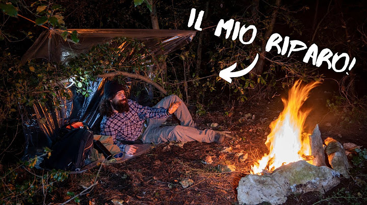 Notte SOLO nel BOSCO - TUONI, NO Sacco a Pelo, NO Tenda - Kit Survival con 30€