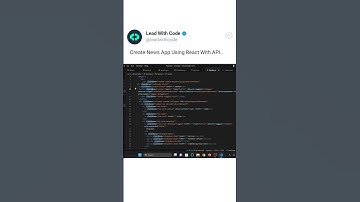 Make Live News Website Using React With API #coding #programming #react #shorts #viral