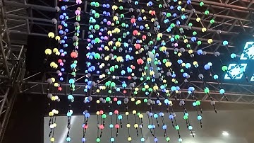 DMX RGB LED 3d string ball light