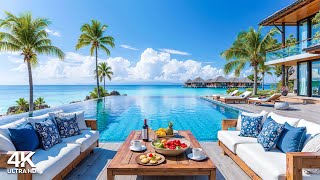 Tropical Beach Jazz by Infinity Pool 🌴 Sweet Bossa Nova Guitar & Soft Waves Sound for Work, Study screenshot 3
