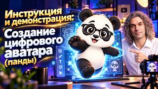 Активная панда: моргает, садится, встаёт, потягивается = создана screenshot 2