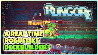 A FAST, FUNNY AND HARD TO MASTER DECKBUILDER | Rungore Gameplay (no commentary)