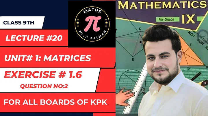 Class 9 Maths | Exercise 1.6: Q2 (All Parts) | Lecture 20 | KPK Board | System of Linear Equations