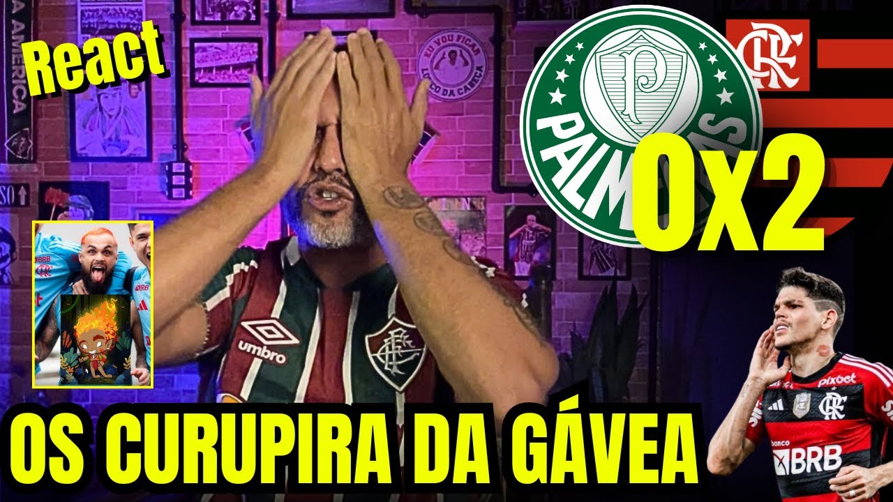 React melhores momentos Palmeiras 0x2 Flamengo | Time do pé pa trás de novo🤬