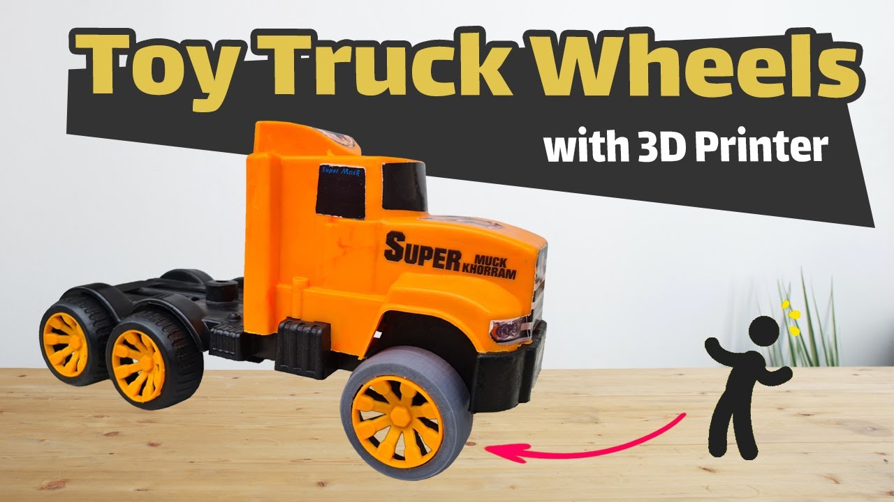 How to make toy truck wheels with 3d printer? YouTube