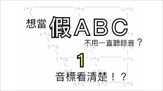 想當假ABC不用一直聽錄音? 5個英文發音小秘訣1【音標看清楚?】