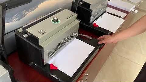 Wire Comb Binding Machine Double Loop Electric 8.47mm Pitch